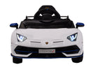 Macchina Elettrica per Bambini 12V con Licenza Lamborghini Aventador SVJ Small Bianca