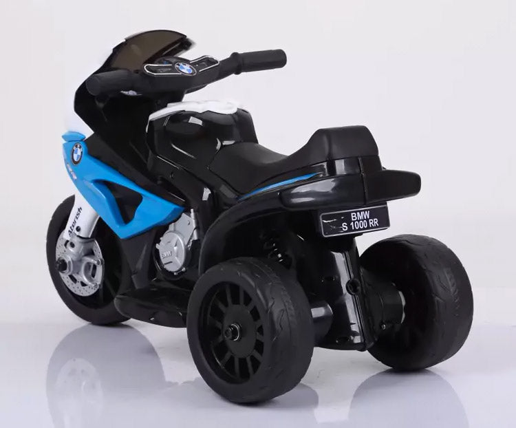 Moto Motocicletta Elettrica per Bambini 6V con Licenza BMW S1000RR Blu