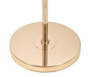 Lampada da Terra Slim Rosa Ø50x165 cm in Ferro e Tessuto Oro e Rosa      