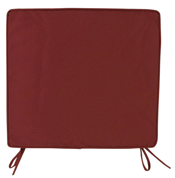 Cuscino per Sedie da Giadino 38x41cm Bauer Box Bordeaux prezzo
