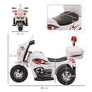 Moto Elettrica Police per Bambini 6V   Bianca