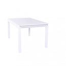 Tavolo Allungabile Hawaii 135/270x90x75 h cm in Alluminio Bianco