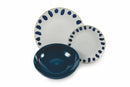 Servizio Piatti 18 Pezzi in Porcellana e Gres Multicolor Villa d'Este Home Tivoli Masai Blue