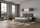 Letto Matrimoniale con Alzata Comoda Imbottito in Similpelle Appia Cappuccino Varie Misure