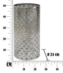 Porta Ombrelli Flowy Ø24x48 cm in Ferro Argento