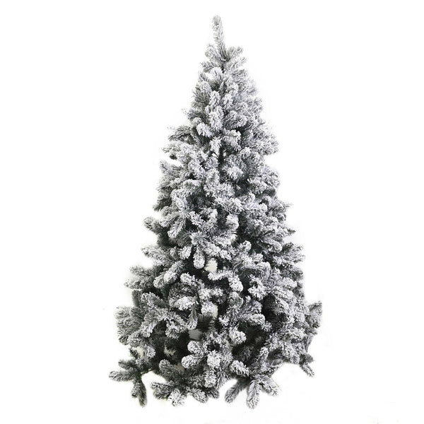 sconto Albero di Natale Artificiale innevato burnaby verde Varie Misure
