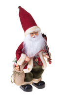 Babbo Natale con violino più Movimento e Musica H40 cm Rosso