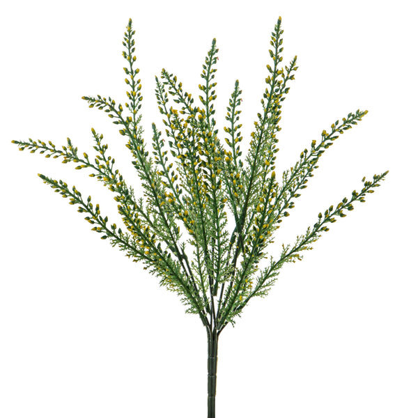 sconto Set 6 Cespugli Artificiali di Ginestra Altezza 44 cm Giallo