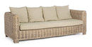 Divano 3 Posti 210x90x83h cm con Cuscini Fortaleza