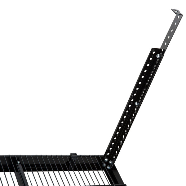 Mensola a Soffitto Multifunzionale in Acciaio Portata 150kg 115x60.6x55-82 cm sconto