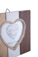 Appendi Abiti Lignes Verticale con Cornice 12x4,5x19 cm MDF Vetro e Ferro Multicolor