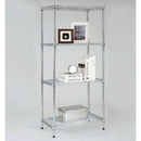 Scaffale in Acciaio Cromato 4 Piani 60x35x120cm Fumer Iron Rack