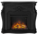 Camino Elettrico da Pavimento Effetto Fiamma 1500W Tagu Gala Nero