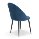 Set 2 sedie Imbottite 51x58x87 cm In Tessuto Tiffany  Lola Blue Notte