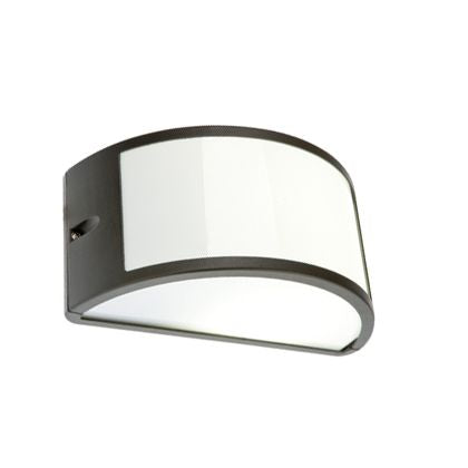acquista Lampada Applique Mezza Luna Aperta Colore Grigio per Esterno Linea Umbe Sovil