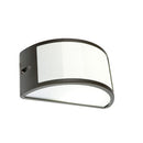 Lampada Applique Mezza Luna Aperta Colore Grigio per Esterno Linea Umbe Sovil