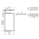 Kit 7 Aste Pantaloni e 2 Vassoi per Armadio 900 mm in Acciaio Emuca Nero
