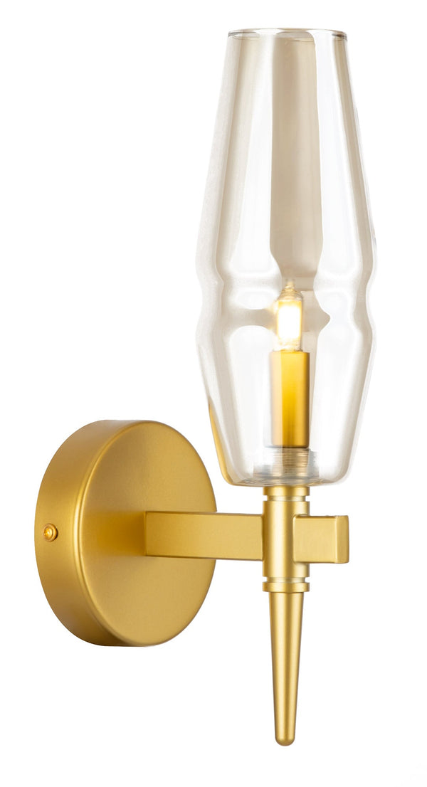 Lampada da parete House in Metallo Lita Opaco Oro sconto