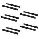 Set 10 Guide Cassetto con Chiusura Soft 45x600 mm in Acciaio Emuca Nero