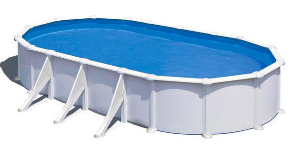 Piscina Ovale Fuori Terra 800x470xh132 cm in Acciaio e PVC Gre Atlantis prezzo