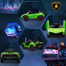 Macchina Elettrica per Bambini 12V con Licenza Lamborghini Veneno Verde