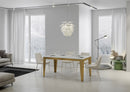 Tavolo Allungabile 180-284x90x80 cm Flame Evolution Bianco Frassino