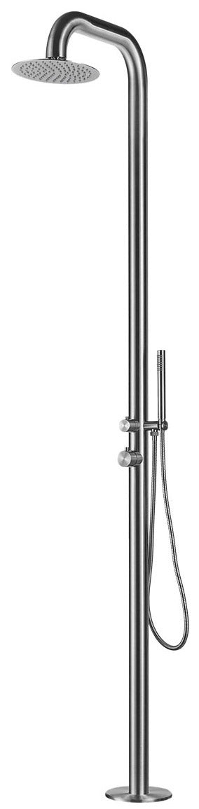 acquista Doccia da Giardino 230x25x54,5 cm con Doccetta Sined Pula Inox