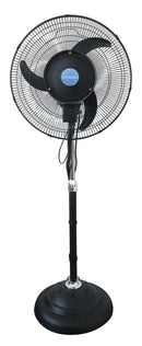 Ventilatore a Piantana con Nebulizzatore ad Acqua Jessen Hydrofresh Nero