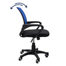 Sedia Poltrona Operativa da Ufficio in Tessuto Net Blu