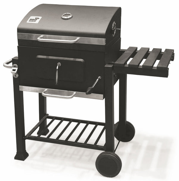 Barbecue a Carbone Carbonella Rettangolare 116x56 cm Galileo De Luxe Nero prezzo