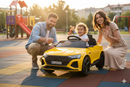 Macchina Elettrica per Bambini 12V Licenza Ufficiale Audi SQ8 E-Tron con Telecomando e Sedile Pelle Giallo