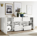 Madia Jasna 2 ante e 4 cassetti bianco