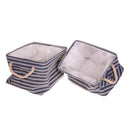 Set 2 Contenitori Tessuto 44x28H cm