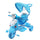 Triciclo a Spinta Seggiolino Reversibile per Bambini Kidfun Classic Blu