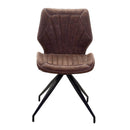 Sedia in Similpelle 58x46H80,5 cm Marrone