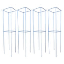 Set 4 Sostegni per Piante 20x20xH86,5 cm in Acciaio Zincato Agrati