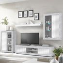 Soggiorno moderno Rone cemento e bianco lucido