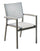 Sedia Impilabile da Giardino 56x60x88 cm in Alluminio e Textilene Volterra Tortora
