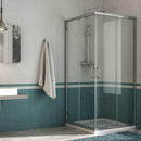 Box Doccia Angolare 2 Ante Scorrevoli In Cristallo Trasparente 6mm H185 Fosterberg Vejle Varie Misure