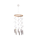 Set 2 Anelli con Conchiglie Naturali 15x57H cm