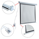 Schermo di Proiezione 84 Pollici Motorizzato Home Cinema Bianco 