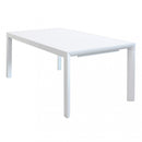 Tavolo Allungabile Houston 135/180x70x75h cm in Alluminio Bianco