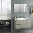 Mobile da Bagno Sospeso con Lavabo Specchio e Lampada a LED TFT Febe Yuta