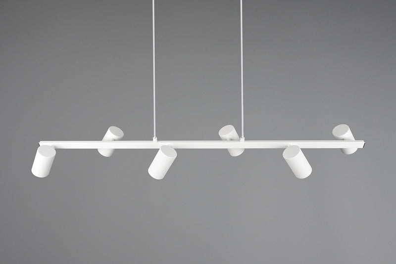 Lampada a Sospensione da Interno Attacco GU10 in Metallo Bianco Opaco