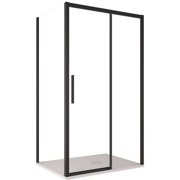 acquista Box Doccia Angolare 1 Anta Scorrevoe in Cristallo Trasparente 6mm H195 Bonussi Eliane Varie Misure