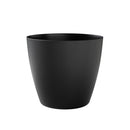 Vaso Rotondo Indoor e Outdoor Tera Bayon Kit Ash Ø60 cm in Plastica Antracite 