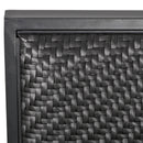 Set Salotto da Giardino Divano 2 Poltrone e Tavolino in Rattan Grigio