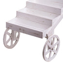 Espositore con Ruote e Tetto H 130 cm