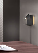 Applique da Interno a LED in Metallo Nero Opaco