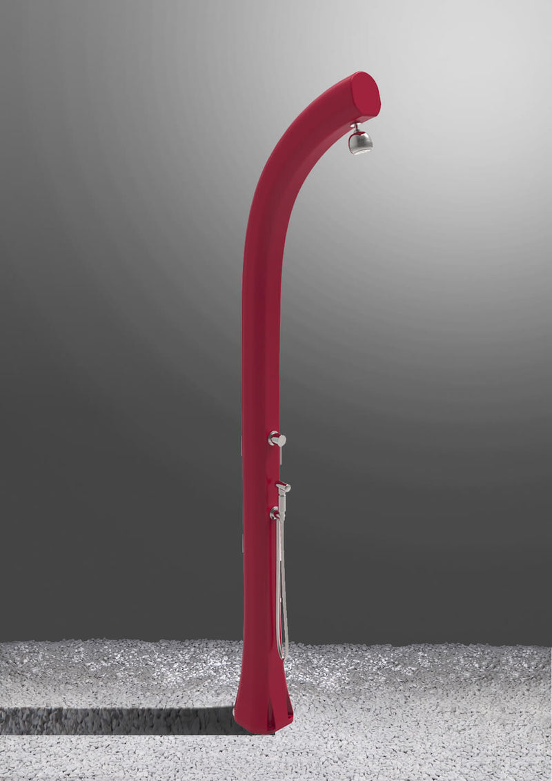 Doccia Solare da Esterno Giardino 30L Miscelatore e Doccetta Mobile Arkema Jolly Plus Vari Colori